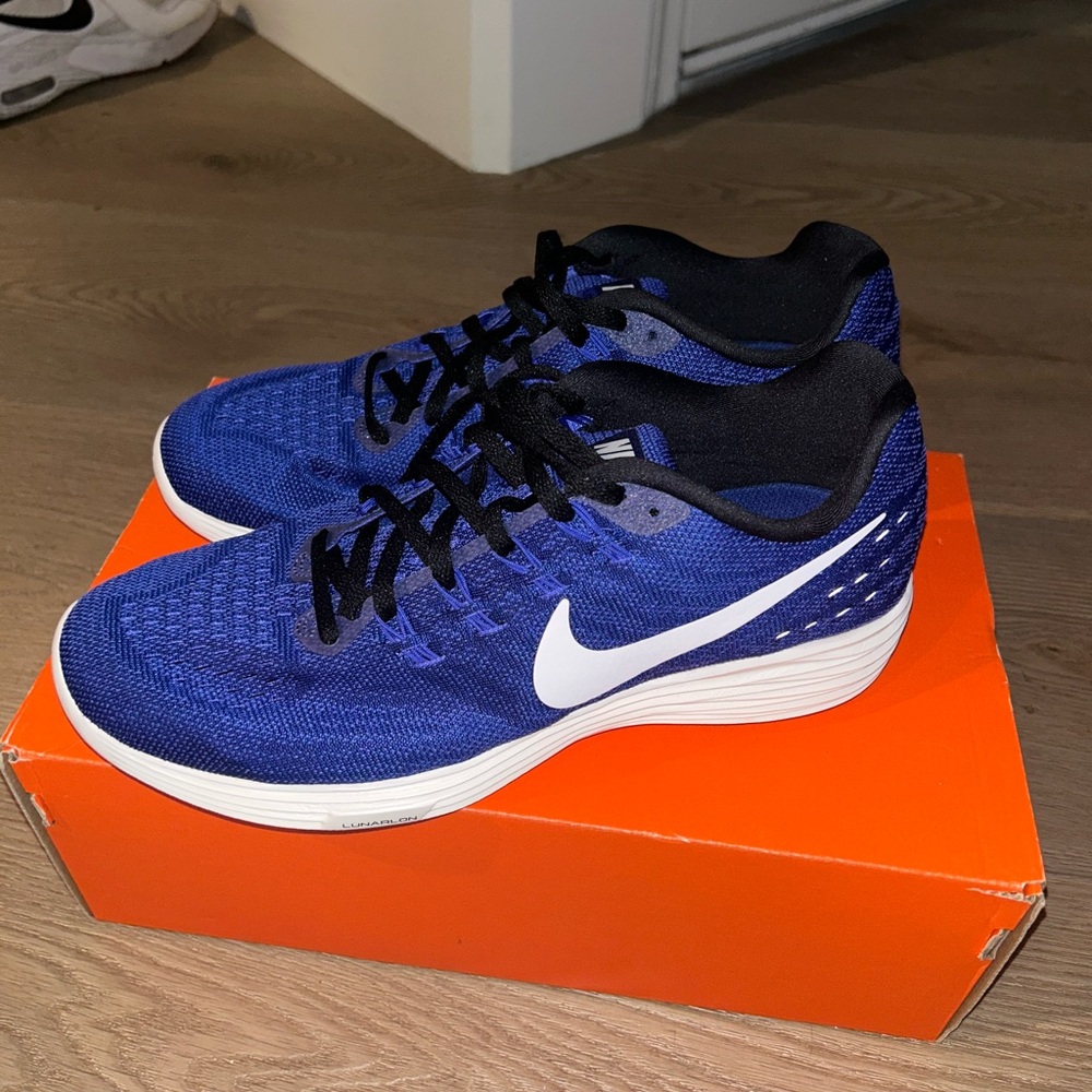 Blue Nike sneakers